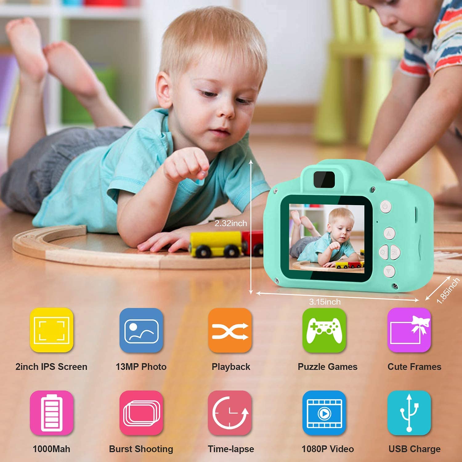 Digital Photo Camera - Multicolor Mini Video Recorder Camera - Portable Action Toy Camera for Kids - Perfect Birthday Gifting Item, Toys for Kids Digital Photo Camera - Multicolor Mini Video Recorder Camera - Portable Action Toy Camera for Kids - Perfect Birthday Gifting Item, Toys for Kids
